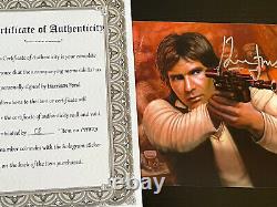 Harrison Ford Autographié 8x10 Photo, Signé, Authentique, Star Wars, Coa