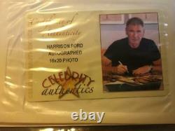 Harrison Ford Star Wars Signé Officiel Pix Opx 16x20 Photo Celebrity Authentics
