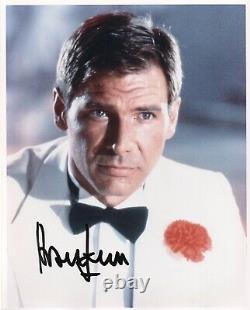 Harrison Ford a signé une photo 8x10 d'Indiana Jones avec une authentique autographe Beckett LOA.