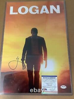Hugh Jackman Signé Autographié 11x17 Photo Logan Coa Psa Adn X-men Authentic
