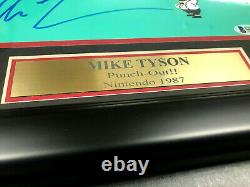 Iron Mike Tyson Authentique Signé Autographié 8x10 Photo Encadré Punch-out Bas Coa