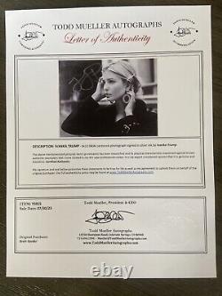 Ivanka Trump 8 X10 Photo Cartonné Signé Lettre d'Authenticité Authentique COA