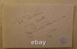James Dean Hand Signé Autographed Authenticated Page