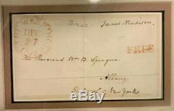 James Madison Président Signé / Autograph Avec Image & Framed Jsa Authentique