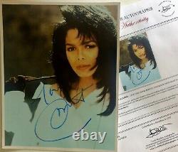 Janet Jackson Signé À La Main Autographe Lp Authentifié Comprend Tm Coa