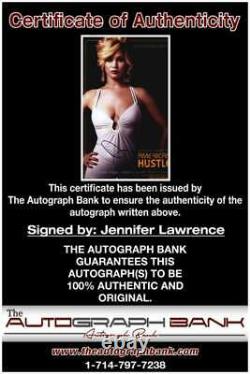 Jennifer Lawrence Authentique Signature Célébrité 10x15 Photo Cert Autographié A0007