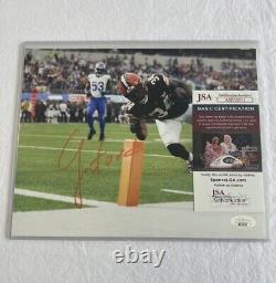 Jerome Ford Cleveland Browns Photo Rare Authentique Signé Autographié JSA COA