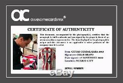 Jersey Chivas 2003 Signé Par Omar Bravo Photo Proof Certificat Authenticité