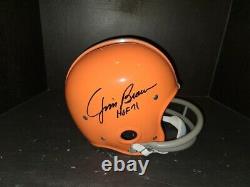 Jim Brown Autographed Authentic Suspension Browns Casque Radtke Authentic/pic
