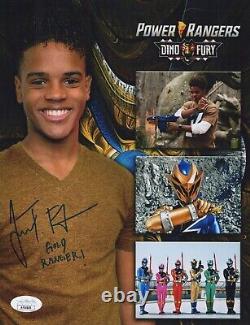 Jordon Fite Signé 8x10 Power Rangers Photo Autographe Autoentique Jsa Coa Cert
