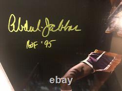 Kareem Abdul Jabbar Signé 16x20 Autographe Photo Inscrite Hof 95 Bas Authentic