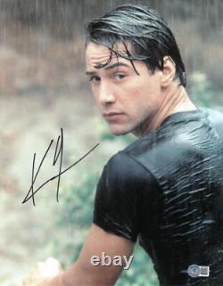 Keanu Reeves Signé 11x14 Photo Point Break Autographe Authentique Beckett Loa
