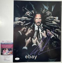 Keanu Reeves Signé John Wick 11x14 Photo Authentic Autograph Jsa Coa