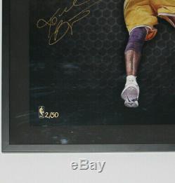 Kobe Bryant Panini Authentique Signé 23x24 # 2/50 Auto