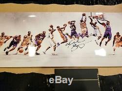 Kobe Bryant Photo Autographiée Seulement 124 Fait! 12x36 Lakers Panini Authentique Coa