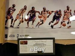 Kobe Bryant Photo Autographiée Seulement 124 Fait! 12x36 Lakers Panini Authentique Coa