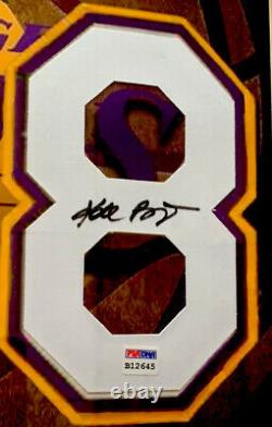 Kobe Bryant Signé Autographed Authentic Jersey #8 Photo Et 6 Bagues Psa/dna
