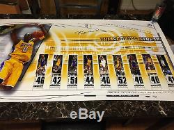Kobe Bryant Signé Lakers Scoring Streak Poster Upper Deck Assermentée Le / 108