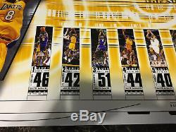 Kobe Bryant Signé Lakers Scoring Streak Poster Upper Deck Assermentée Le / 108