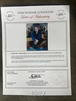 La photo signée authentique de Robert Smith de The Cure avec lettre d'authenticité COA EX