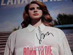 Lana Del Rey Rare Main Authentique Signé Vinyle Lp Record Born To Die + Photo Coa