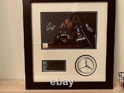 Lewis Hamilton Authentic Autographied Photo, Mercedes F1