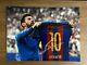 Lionel Messi Signé 12x16 Photo Fc Barcelona Autograph Icons Authentic