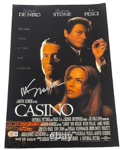 Martin Scorsese Signé 12x18 Photo Casino Autographe Authentique Beckett Coa 2