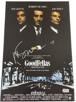 Martin Scorsese Signé 12x18 Photo Goodbellas Autographe Authentique Beckett