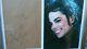 Michael Jackson Authentique Autographié Signé Enveloppe Papier Couleur Photo Dans Le Cadre