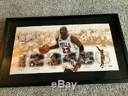 Michael Jordan Authentique Autographié 12x24 Championnats Photo Collage Uda