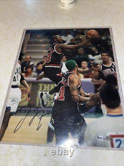 Michael Jordan Upper Deck Assermentée Autographié 8x10 Photo Certified