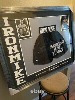 Mike Tyson Authentic Autographied Framed Jersey Coa Boxe