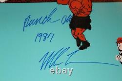 Mike Tyson Signé 16x20 Photo Jsa Authentifié Coa Punch Out 1987 Inscription