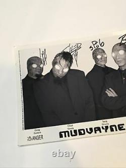 Mudvayne Full Band Autographié Et Signé Photo Authentic Metal Rock Rare Hellyeah