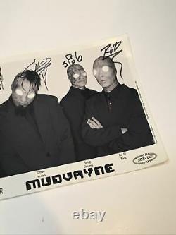 Mudvayne Full Band Autographié Et Signé Photo Authentic Metal Rock Rare Hellyeah