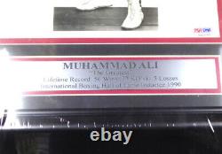 Muhammad Ali Authentic Autographied Signé Encadré 8x10 Photo Psa/adn Coa H42099