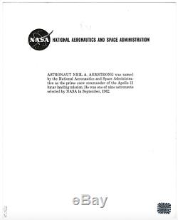 Neil Armstrong A Dédicacé 8x10 Photo Signé! Nasa! Rare! Amco Assermentée