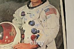 Neil Armstrong Genuine A Signé Photo Avec Lettre D'authenticité! Réduits