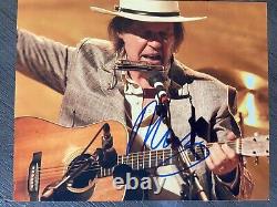 Neil Young Lune des moissons Photo signée Lettre d'authenticité authentique COA EX