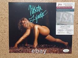 Nikkita Lyons Signé 8x10 Photo Jsa Coa Sexy Authentic Autograph Wwe Nxt Aew Ecw