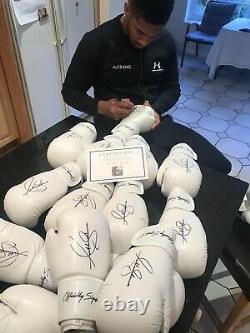 Officiellement Signé Anthony Joshua Signé Gant De Boxe + Certificat D’authenticité