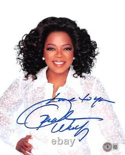 Oprah Winfrey Vous Aime Authentique Signé 8x10 Photo Autographiée Bas #bf88723