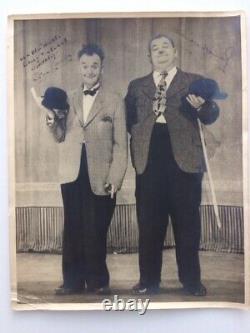 Original Authentic Autographed Laurel And Hardy Photo