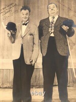 Original Authentic Autographed Laurel And Hardy Photo