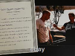 Paul Walker Et Vin Diesel Autographié 8x10 Photo, Signé, Authentique, Coa