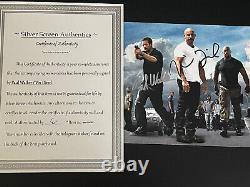 Paul Walker Et Vin Diesel Autographié 8x10 Photo, Signé, Authentique, Coa