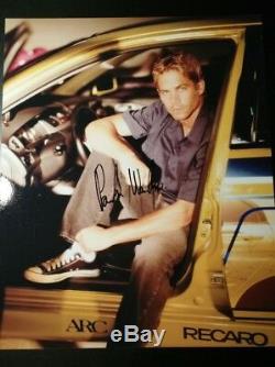 Paul Walker Fast And Furious Signé Autographié Photo 8x10 Authentique
