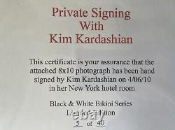 Photo 8x10 authentique signée à la main par Kim Kardashian, authentifiée par JSA Kardashians