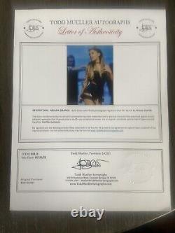 Photo 8x10 d'Ariana Grande signée à la main Lettre d'authenticité authentique COA Ex.